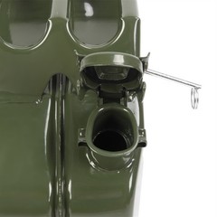 10L Gas Metal Can Gasoline Fuel Container Diesel Tank Green w/ Inverted Oil Pipe