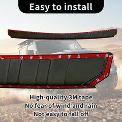 Rear Bumper Protector Guard Accessory Trim Cover Scratch Resistant Trunk Door…