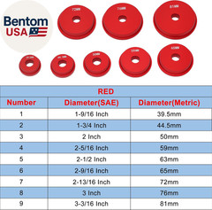 Bearing Press Kit, 10Pc Bearing Race and Seal Driver Set with Seal Driver and 9