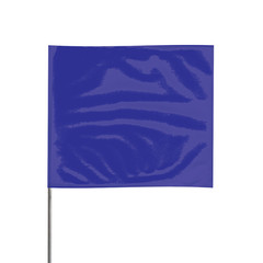 Presco 15 in. Steel Wire Staff Marking Flags [2.5 in. x 3 in. Flag]: 2 in. x 15