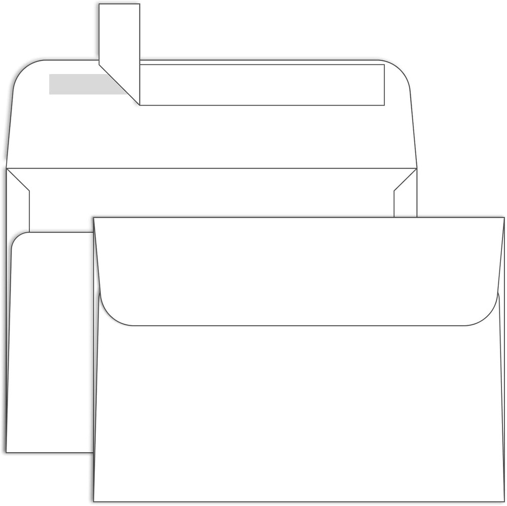 White A7 5×7 Self-Seal Envelopes – 1000 Pack