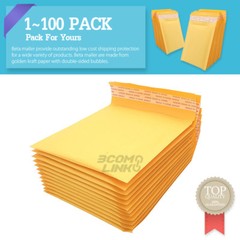 4×8 (4×7) Kraft Self Seal Bubble Mailer Padded Envelope, #000 25,50,100,500