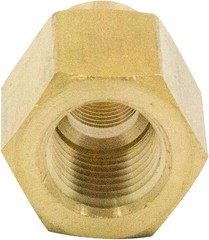 Brass 3/8 Inch NPT Female to 1/4 Inch NPT Female Reducing Coupling Pipe Fitting