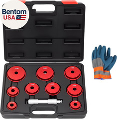 Bearing Press Kit, 10Pc Bearing Race and Seal Driver Set with Seal Driver and 9