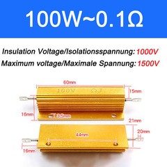 RX24 5/10/25/50/100/200/300/500W Power Golden Aluminium Wire wound Resistors