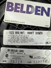 Belden 9923 009 (WHT) 24 AWG PVC Hook-Up Wire 1000FT 305M 300V UL1007/1569
