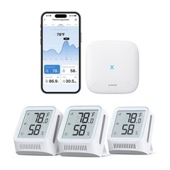 X-Sense Wi-Fi Hygrometer Indoor Humidity, Smart Hygrometer Thermometer with