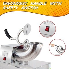 48L Electric Ice Crusher Machine Shaver Shaved Icee Snow Cone Maker 500 lbs New