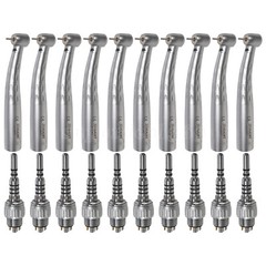 1-10 SANDENT Dent High Speed Fiber Optic Turbine Handpiece/ 6H LED Coupler GD6