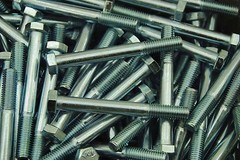 (25) Hex Head 1/2-13 x 4-1/2 Grade 5 Bolts Zinc Plated Cap Screws