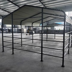 13x20ft Galvanized Livestock Shelter Metal Cattle Shed Steel Barn Horse Goat