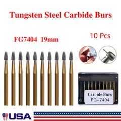 Dental Carbide Burs Trimming Finishing Polishing Egg Football FG 7404 7406 7408