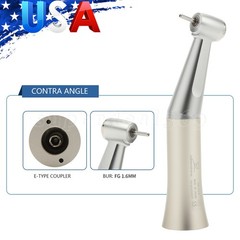 1-10 PCS Dental Contra Angle Low Speed Handpiece Push Fit FG Bur 1.6mm E-TYPE