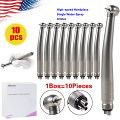 10 ASkeadnt NSK Style Dental High Speed Handpiece Push Button Standard 4 Hole M4