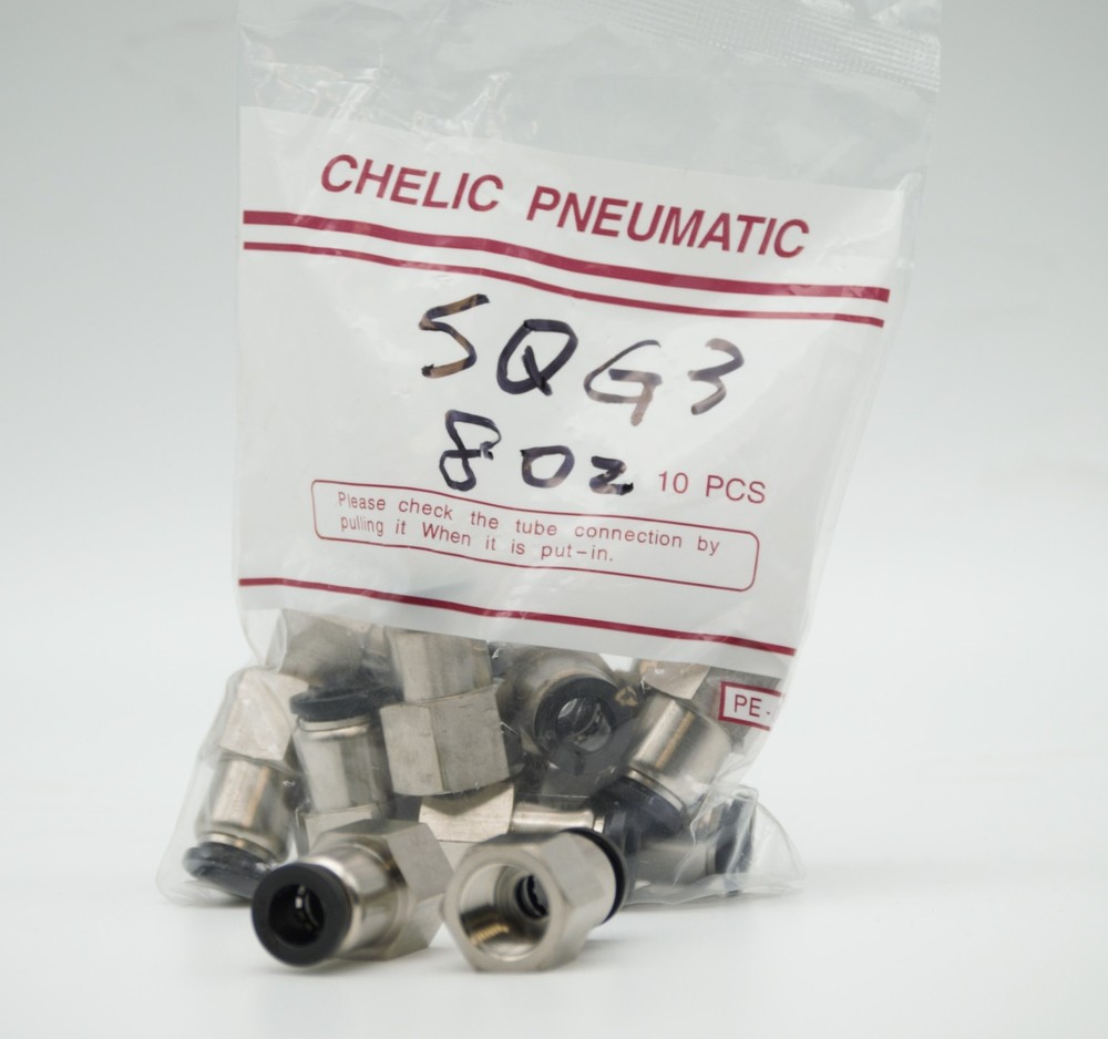 CHELIC SQG3 802 Ø08-1/4″ BSPT Female push to connector Fitting (10 PCS PER BAG)