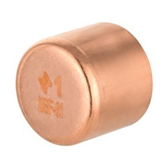 10 Pack EFIELD 1-inch Copper Pipe End Cap ( Plug) Solder Fittings, Lead Free