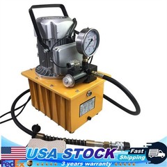 Electric Driven Hydraulic Pump Pedal Single Acting Solenoid Valve 110V 10000psi