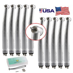 10 Yabangbang Dental Turbine 3 Triple Water Spray 4 Holes High Speed Handpiece