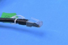 25′ Souriau Mil-Spec MIL-DTL-38999 Series III 8D RJ 45 Aircraft Ethernet Cable