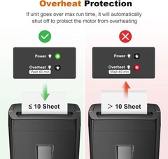 Paper Shredder, 10-Sheet Home Office Shredders, Micro Cut Home Use Paper Shre…