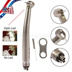 NSK Style Dental Push Button Turbine Handpiece 2/4 Holes (LED) High Speed SDM