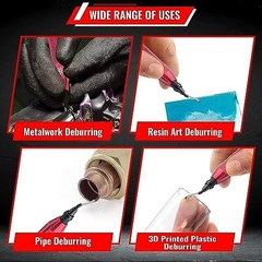 Deburring Tool with 15 High-Speed Steel Blades – Metal, PVC, Plastic & 3D Printi
