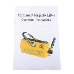 2200Lbs/1000kg Neodymium Hoist Magnetic Lifter Lifting Magnet 2 Safety Factor