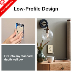 Legrand Pass & Seymour Radiant 15 Amp Wall Standard Decorator, Light Almond