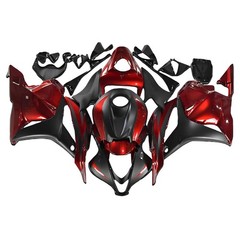 ABS Plastic Full Fairings Kit for Honda CBR600RR F5 2009-2012 Black Red Bodywork