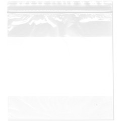 Plymor 8″ x 8″, 2 Mil with White-Block Zipper Reclosable Plastic Bags