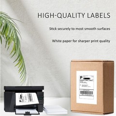 200 Shipping Labels 8.5×5.5 Straight Corner Self Adhesive 2 Per Sheet PACKZON®