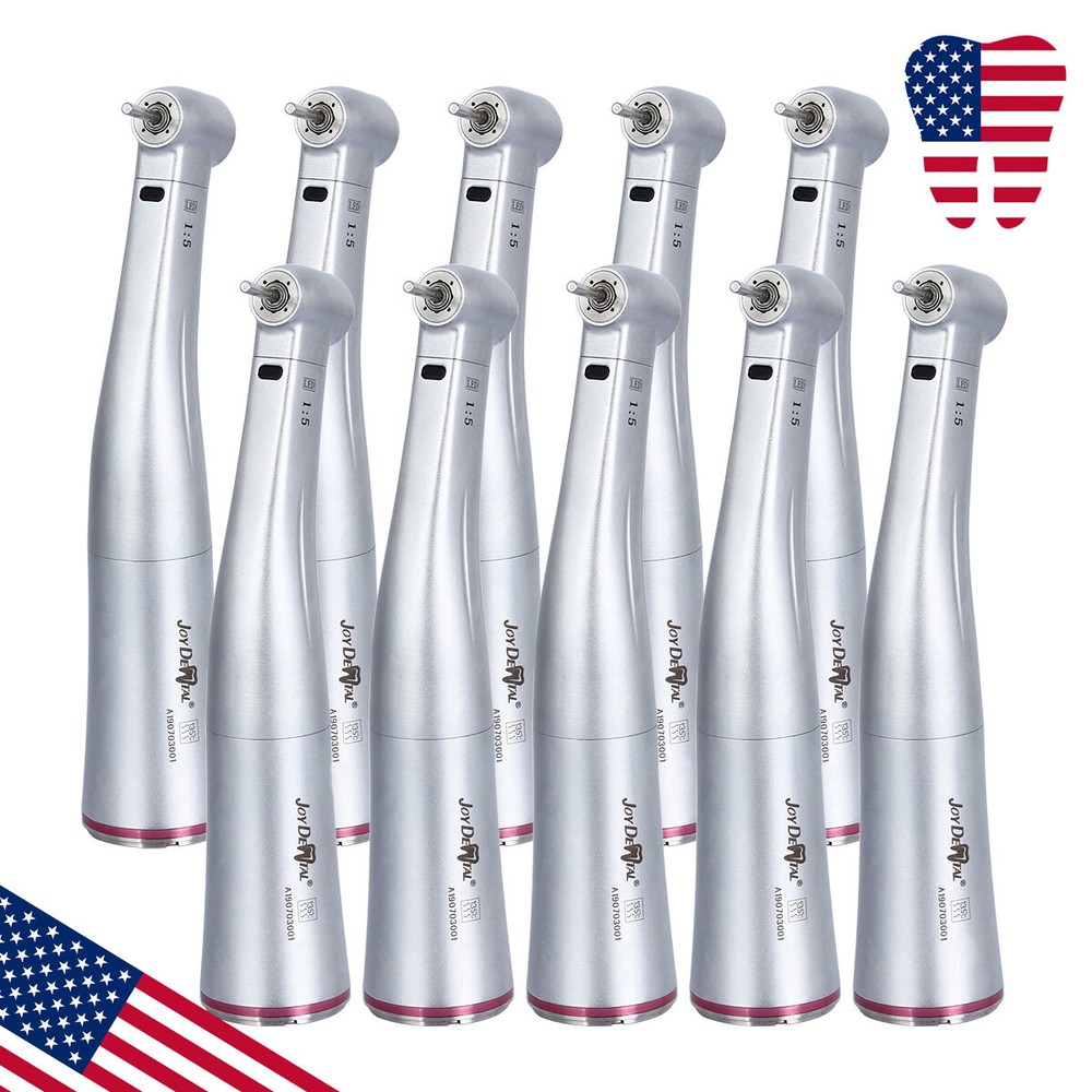 JoyDental 1:5 Electric Increasing Fiber Optic LED Contra Angle Handpiece