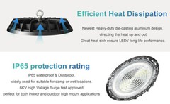 10Pcs 500W UFO Led High Bay Light Industrial Garage Commercial Gym Shop Light