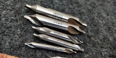 KEO 7 PC COMBINED DRILL & COUNTERSINK SET CENTER DRILL #0, 1, 2, 3, 4, 5, 6