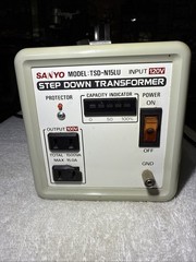 Sanyo TSD-N15LU Step Down Transformer 1500W 120V-100V Voltage Converter 2 OUTLET