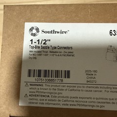 NEW Southwire 635TBS 1-1/2″ Top-Bite Saddle Type Connector (Pack of 2)