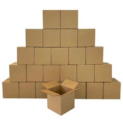 UOFFICE Corrugated Boxes 6″ x 6″ x 6″ Cube Boxes – Bundle of 25