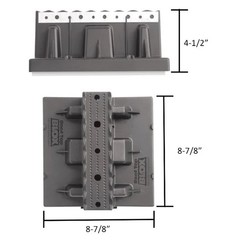 4 PACK ROOF TOP BLOX RTB-01 COMMERCIAL FLAT ROOF PIPE/ HVAC SUPPORT BLOCKS 9 x 9