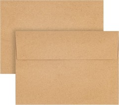 A7 Envelopes 50 Count Brown Self-Seal 5×7 Invitation Stationery Card