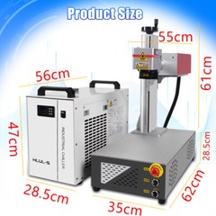 Scotle 10W UV Laser Marking Machine For Glass Wood Metal PVC Engraver & Chiller