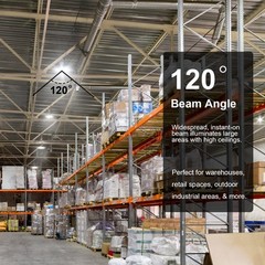 6 Pack 300W UFO Led High Bay Light Warehouse Commercial Industrial Shop Lights