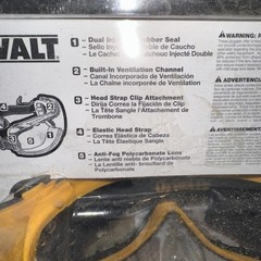 DEWALT DPG82 Concealer Safety Goggles with Clear Anti-Fog Lens