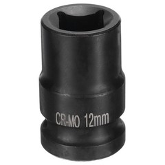 4 Point Square Socket 1/2″ Drive 12mm Metric CR-MO Square Impact Wheel Socket