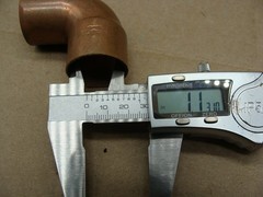 1″ COPPER 90 DEGREE SWEAT ELBOW 1″ x 1″, 1 INCH X 1 INCH LOT OF 5