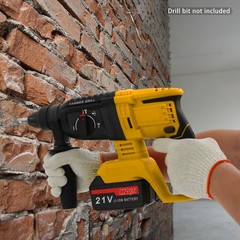 Impact Hammer Drill Battery-Powered Hammer Drilling Machine w/ 4 Modes 800W