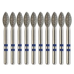 10pcs/pk Zirconia Adjustment Diamond Bur Egg Football Z368/023M FG Medium Grit