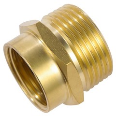 BILAL 2 PCS Brass Garden Hose 0.75 inches, ‎3/4″ GHT Female TO 1″ NPT Male