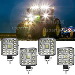 4PCS LED Work Lights for Caterpillar John Steers Excavator Forklift Loader Grane