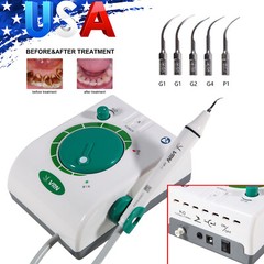 USA Dental Ultrasonic Piezo Scaler Handpiece 5 Tips Fit EMS Cavitron Woodpecker