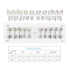 AZDENT Dental Orthodontic Brackets Braces /Supper Elastic Niti Arch Wires